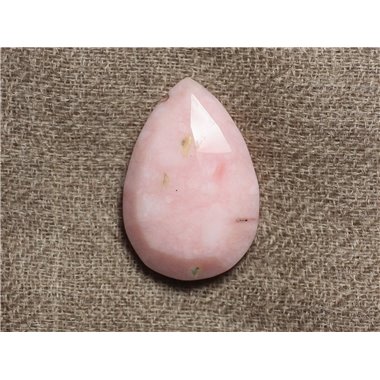 1pc - Perle de Pierre - Opale Rose Goutte Facettée 27mm - 4558550028471