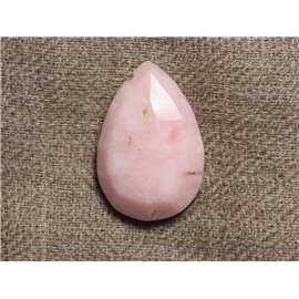 Cuenta de piedra - Lágrima facetada de ópalo rosa 27 mm 4558550028471