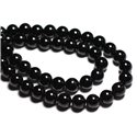 4pc - Perles de Pierre - Tourmaline Noire Boules 8mm - 4558550029225 