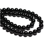 4pc - Perles de Pierre - Tourmaline Noire Boules 8mm - 4558550029225 