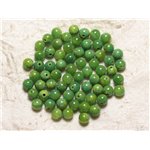 20pc - Perles de Pierre - Jade Boules 6mm Vert et Jaune 4558550029799