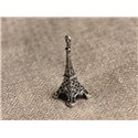 2pc - Pendentifs Breloques Rhodium Tour Eiffel 30mm  4558550029782