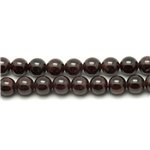 4pc - Perles de Pierre - Grenat  Boules 10mm - 4558550026811 