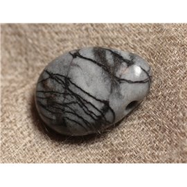 Pendentif Goutte Pierre semi précieuse - Jaspe Zèbre 25mm 4558550030535 Pendentif Goutte Pierre semi précieuse - Jaspe Zèbre 25mm 4558550030535