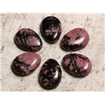 Pendentif Pierre semi précieuse - Rhodonite Goutte 25mm  4558550030634