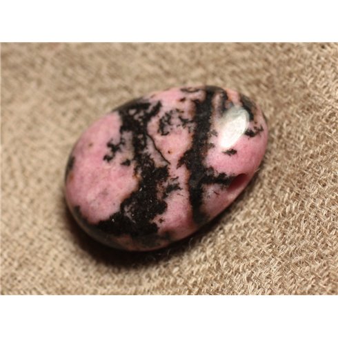 Pendentif Pierre semi précieuse - Rhodonite Goutte 25mm 4558550030634