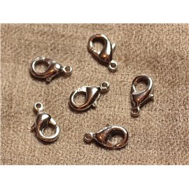 4pc - Rhodium Lobster Clasps 15mm 4558550030641