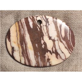 Colgante de piedra semipreciosa - Zebra Jasper 68 mm 4558550030948