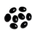 1pc - Cabochon Pierre Onyx Noir Ovale 20x15mm - 7427039743235