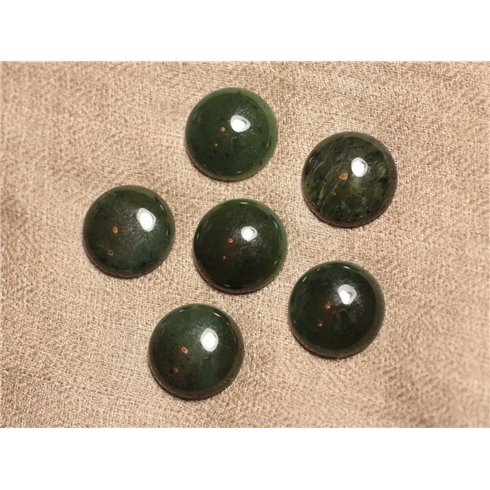 Cabochon de Pierre - Jade Canada Néphrite - Rond 20mm  4558550031907