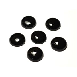 1pc - Cabochon Pierre Onyx Noir Rond 15mm - 4558550032058