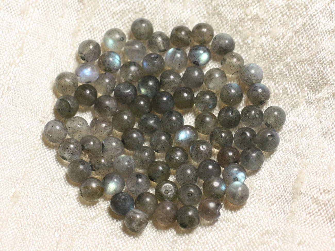 10pc - Perles de Pierre - Labradorite Boules 4-5mm - 4558550004369