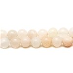 10pc - Perles de Pierre - Aventurine Rose Boules 6mm   4558550032515