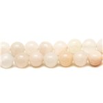 10pc - Perles de Pierre - Aventurine Rose Boules 6mm   4558550032515
