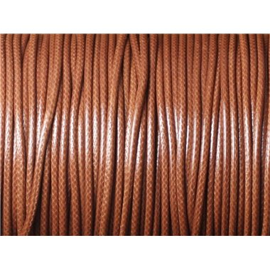 5 Mètres - Cordon de Coton Ciré 1.5mm Marron   4558550032669 