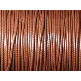 5 meter - Gewaxt katoenen koord 1,5 mm bruin 4558550032669 