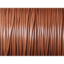 5 Mètres - Cordon de Coton Ciré 1.5mm Marron   4558550032669 