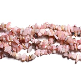 130pc environ - Perles de Pierre - Opale Rose Rocailles Chips 5-12mm - 4558550085337