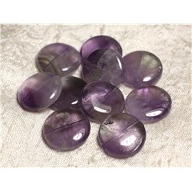 2Stk - Steinperlen - Amethyst Palets 20mm 4558550033260 