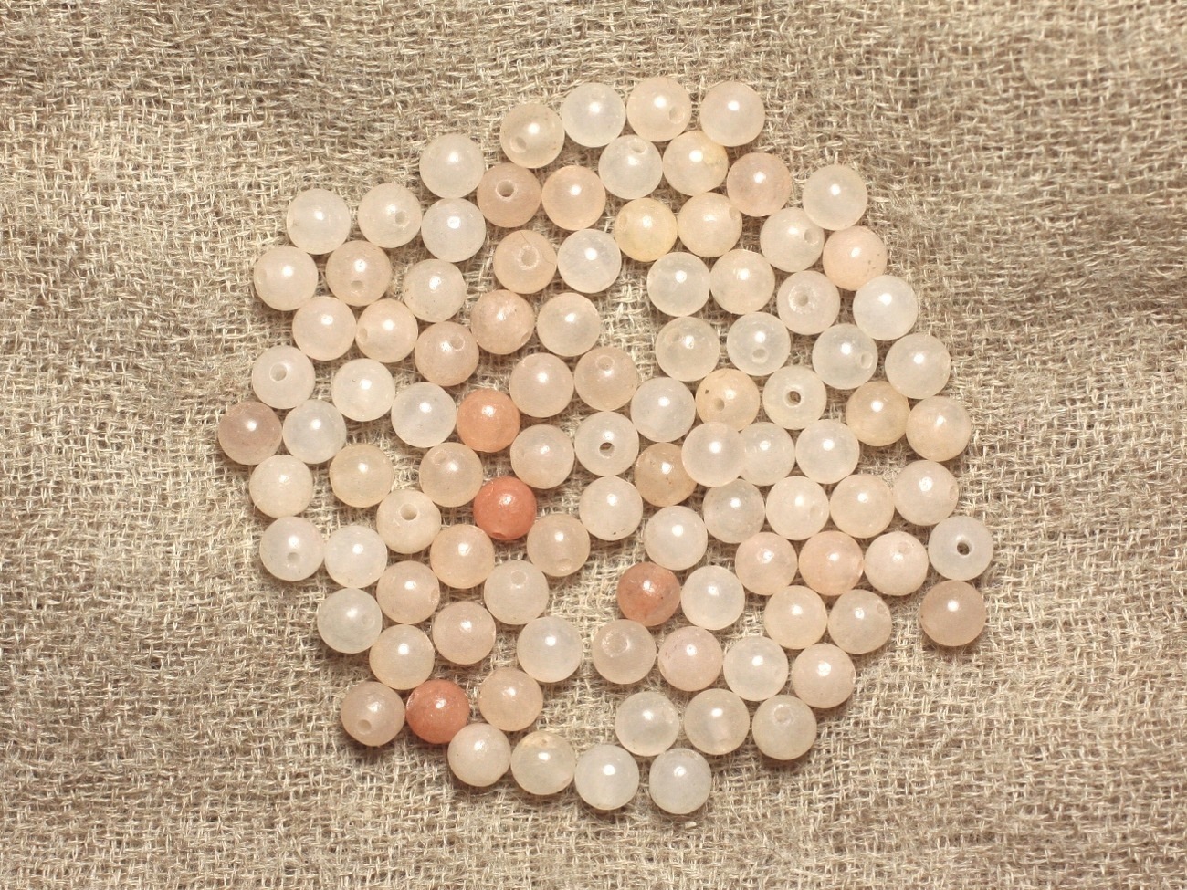 20pc - Perles de Pierre - Aventurine Rose Boules 4mm   4558550033642