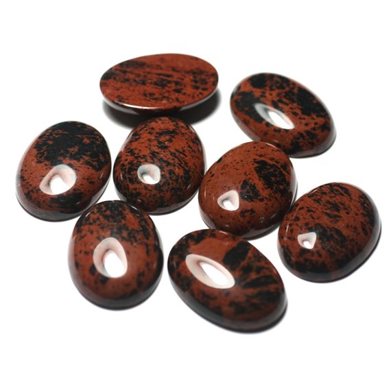 Cabochon de Pierre - Obsidienne Mahogany - Ovale 16 x 12mm  4558550033734 