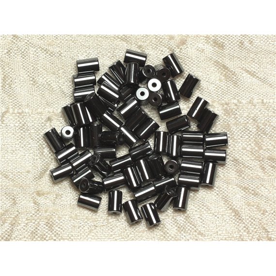 20pc - Perles de Pierre - Hématite Tubes 6x4mm  4558550034205