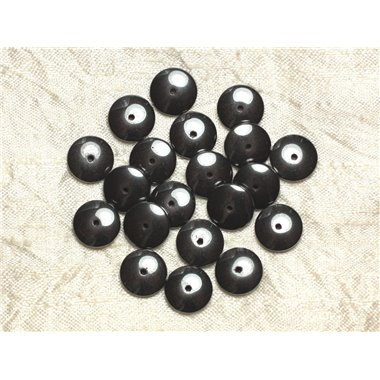 20pc - Perles Pierre - Hematite Rondelles 12x3mm - 4558550034373