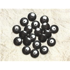 20pc - Stone Beads - Hematite Rondelles 12x3mm - 4558550034373 