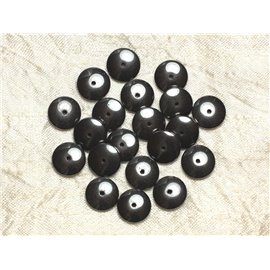 20pz - Perline di pietra - Rondelle di ematite 12x3mm - 4558550034373 