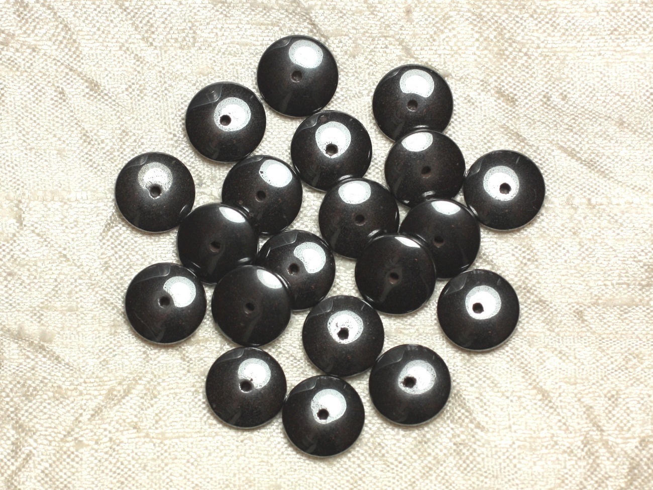 20pc - Perles de Pierre - Hématite Rondelles 12x3mm -  4558550034373 