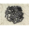 20pc - Perles de Pierre - Hématite Tubes 9X3mm  4558550034427