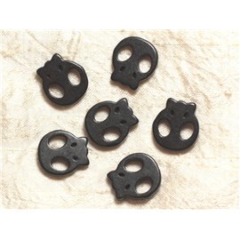 5pc - Black Skull Beads 20mm 4558550034540
