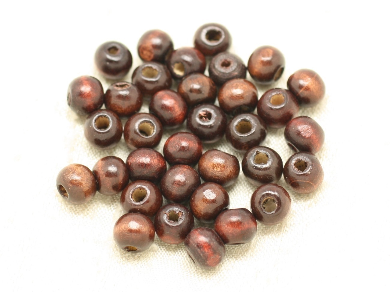 20pc - Perles Bois Boules 8mm Marron   4558550034687