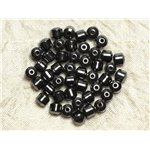 40pc - Perles de Pierre - Hématite Tonneaux 6mm   4558550034816