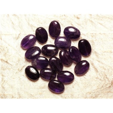 2pc - Perles de Pierre - Améthyste Ovales 14x10mm  4558550034960