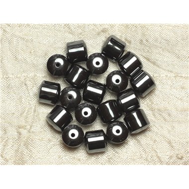 10pc - Perles de Pierre - Hématite Tonneaux Cylindres 10mm - 4558550034977