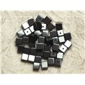 20pc - Perles de Pierre - Hématite Cubes 6mm  4558550035004