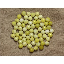 Cuentas de piedra - Jade limón 6 mm - Bolsa de 10 piezas 4558550035189