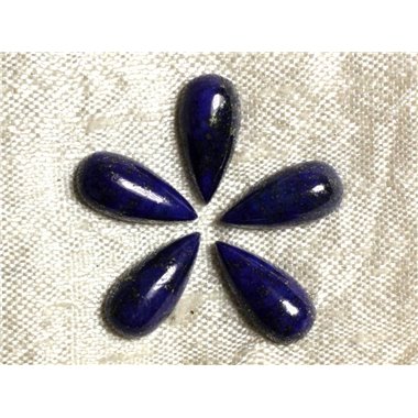 Cabochon de Pierre - Lapis Lazuli - Goutte 15 x 7 mm  4558550035431