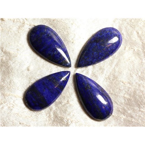 Cabochon de Pierre - Lapis Lazuli - Goutte 40 x 20 mm  4558550035479