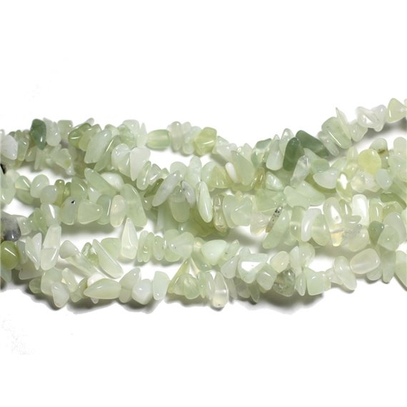 130pc environ - Perles Pierre - Jade Vert clair Rocailles Chips 5-10mm - 4558550035783