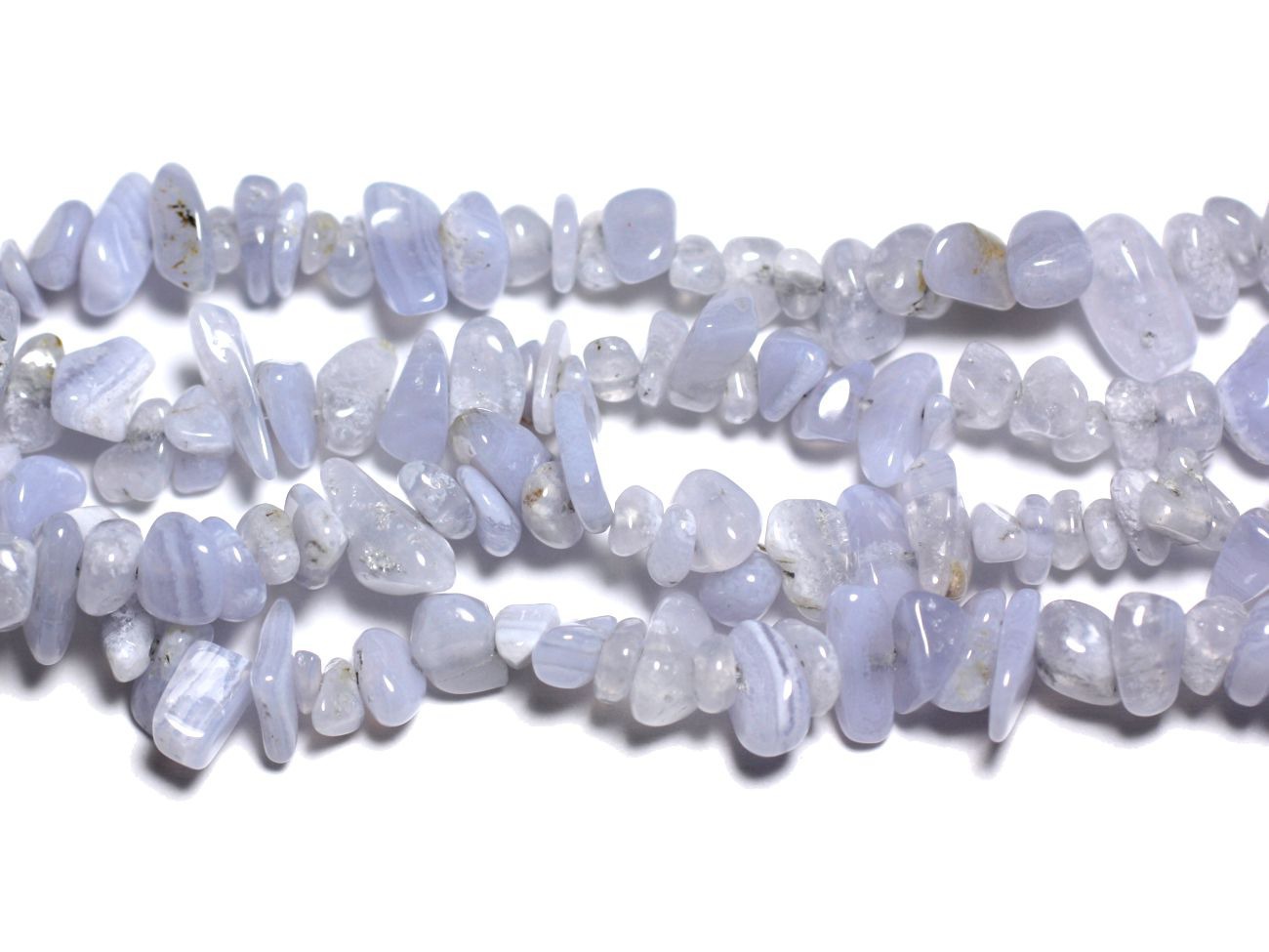 110pc environ - Perles Rocailles Chips de Calcédoine 5-10mm   4558550035868