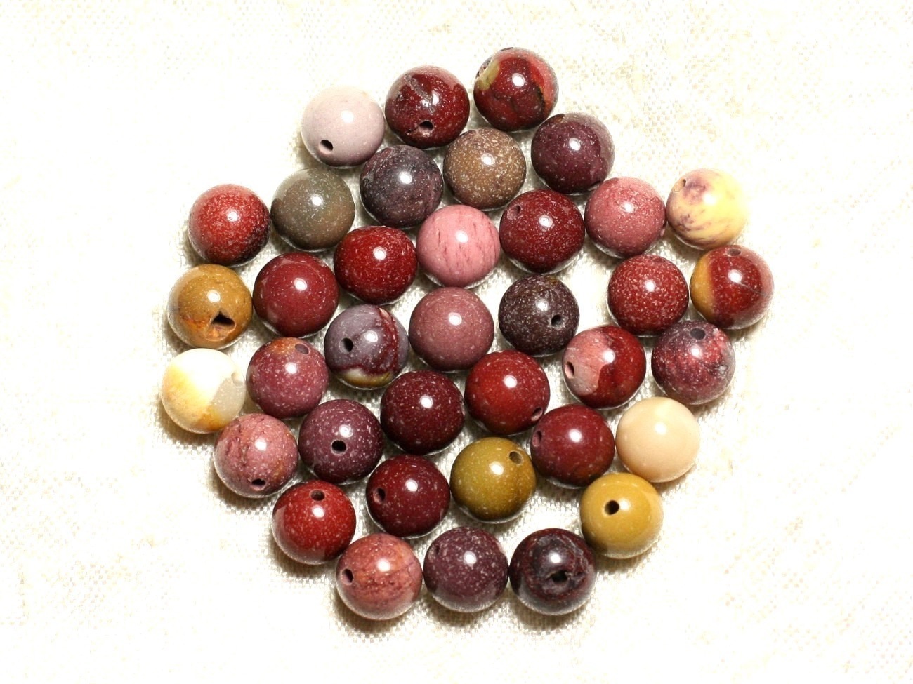 5pc - Perles de Pierre - Jaspe Mokaïte Boules 8mm   4558550036001 