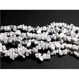 Ongeveer 130st - Stone Pearls - Howlite Rocailles Chips 5-10mm - 4558550036308 