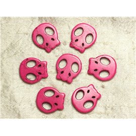 5pc - Pink Skull Beads 20 mm 4558550036490