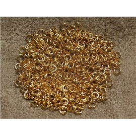 500pc - Anellini aperti tondi 4mm Metallo dorato - 4558550036544