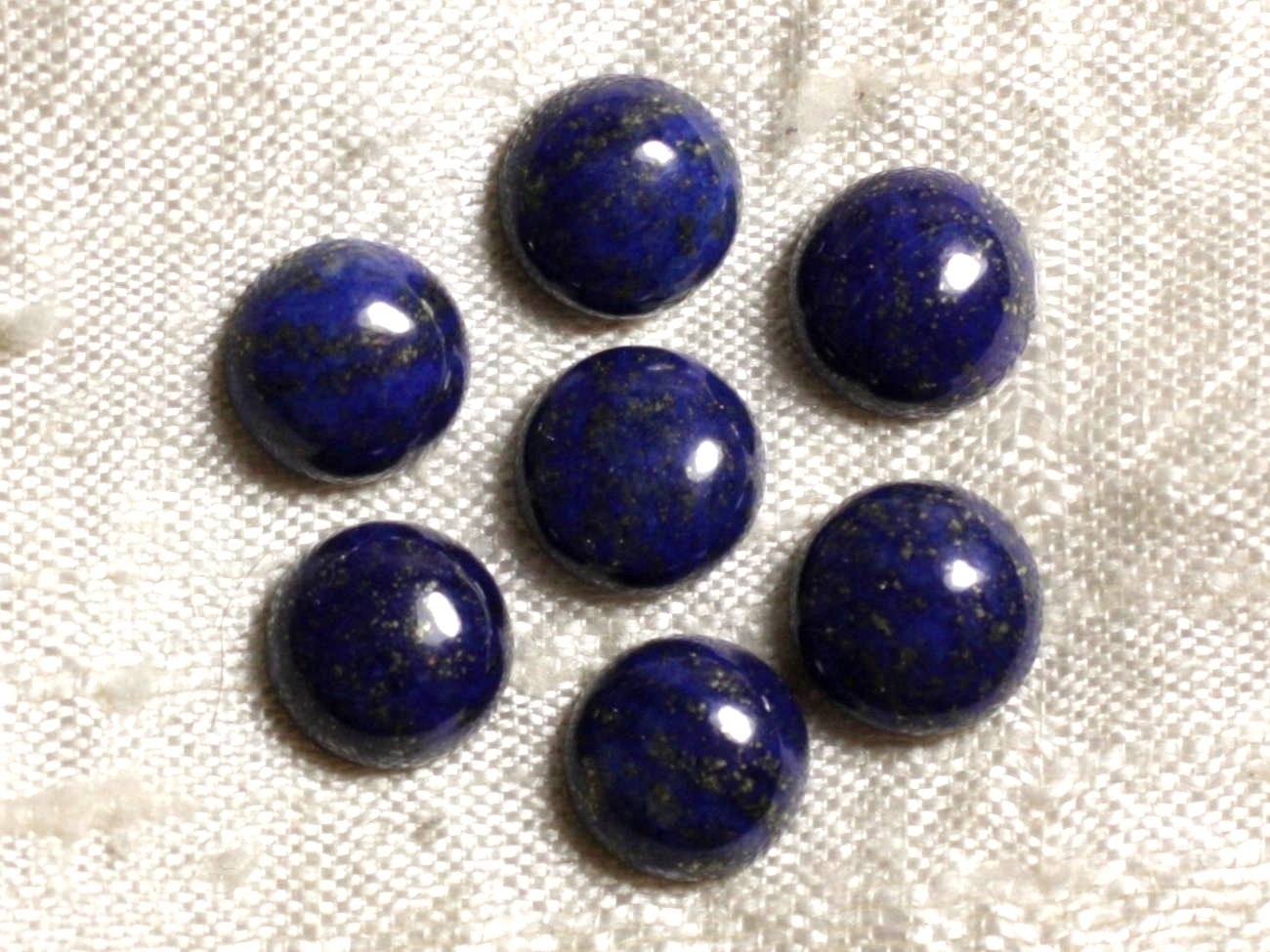 1pc - Cabochon de Pierre - Lapis Lazuli Rond 10mm   4558550036636