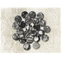 5pc - Perles de Pierre - Jaspe Zèbre Palets 10mm   4558550036674