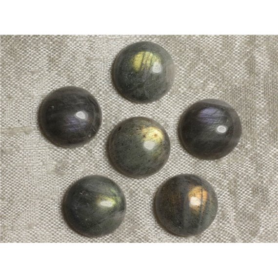 Cabochon de Pierre - Labradorite - Rond 15mm  4558550036735