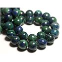 5pc - Perles Pierre - Chrysocolle Boules 8mm Bleu Vert - 4558550036872